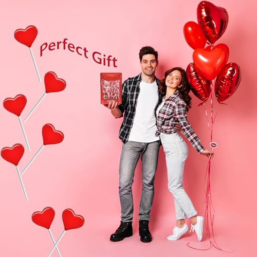 Fruidles Valentines Day Mini Red Heart Shaped Strawberry Flavored Lollipop, Individually Wrapped, 5g Lollipops (1600 Lollipops (20 Pounds (Bulk)))