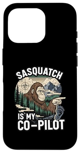Sasquatch Co-Pilot Bigfoot Wilderness Adventure Design �X�}�z�P�[�X iPhone 16 Pro �p
