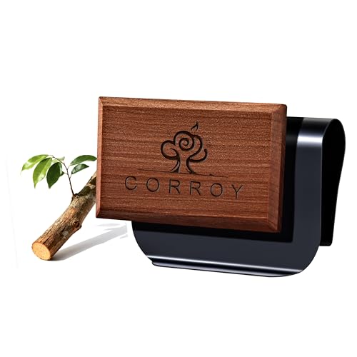 CORROY Car Air Freshener Natural Essential Oil Scent, Odor Eliminator and Purifier, Sun Visor Clip Air Freshener for Car (Starter/Teak)