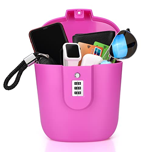 Ohok Cassetta di sicurezza portatile antifurto, borsa di sicurezza portatile, cassaforte da viaggio...