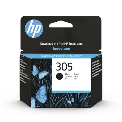 HP 305 Nero, 3YM61AE, Cartuccia Originale da 120 Pagine, Compatibile