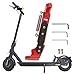 Lnghuang Cavalletto Supporto in Lega di Alluminio per Xiaomi M365 / 1S / PRO / PRO2 / Essential Lite per Segway Ninebot Max G30 Serie Scooter Elettrico Modifica Accessori Regolabili (Rosso-nero)