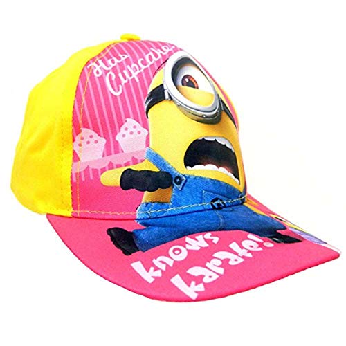 Girls Minions Despicable Me Summer Baseball Cap, Pink, 6 5/82