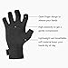 DISUPPO Arthritis Compression Gloves Relieve Pain from Rheumatoid, RSI,Carpal Tunnel, Hand Gloves Fingerless for Computer Typing and Dailywork, Support for Hands and Joints (L, Black)