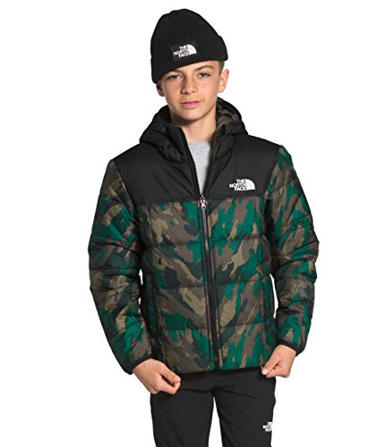 Image of The North Face Boy's Reversible Perrito Jacket (Little Kids /Big Kids) Evergreen Mountain Camo Print SM (7-8 Big Kids)