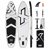 Nixsea Tabla Paddle Surf Hinchable 335 cm Sup Allround con Accesorios, Paddle Surf Adulto hasta 159 kg (Blanco)