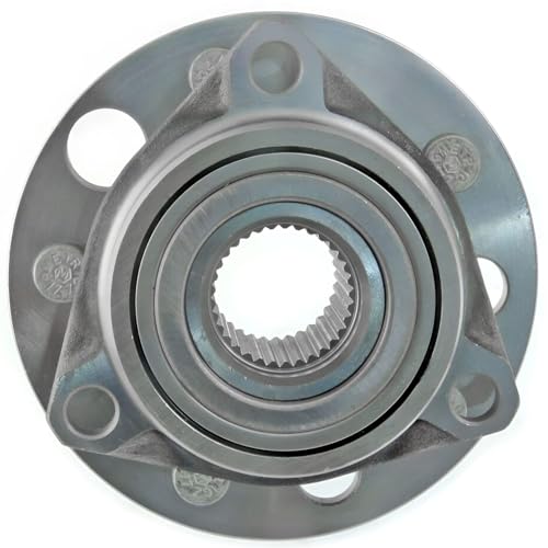 Image of Detroit Axle - Front Left and Right Wheel Hub and Bearing Assembly Replacement for Cadillac Commercial Chassis, Fleetwood 5 Bolt W /o ABS - 2pc