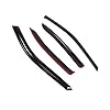 Tuningpros WD2-617 Dark Smoke 4 Pcs Set Window Visor (Outside Mount) Deflector Rain Guard Compatible with 2005-2010 Kia Optima #1