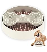 Puzzle Feeder Dog Bowl, Slow Feeder Dog Bowls for Dogs, Dog Bowl Slow Feeder for Dry, Wet, and Ra...