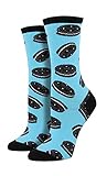 Socksmith Cookies and Cream Womens Crew Socks (Blue)