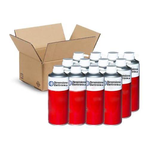 12 PEZZI bombolette aria compressa spray 400 ml LINK pressurizzata