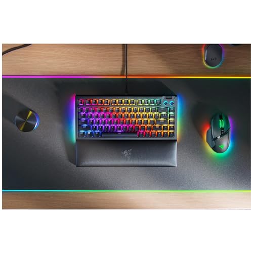 Image of Razer BlackWidow V4 75% Mechanical Gaming Keyboard with Hot Swap (Compact 75% Layout, Underbody Lighting on 2 Sides, Multifunctional Control and Media Buttons), ISO US Layout, Black