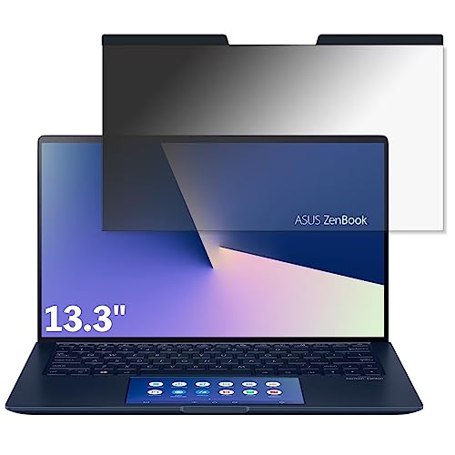 ASUS ZenBook 13 UX334FAC 13.3�C���` 16:9 �Ή� �}�O�l�b�g�� �`�����h�~�t�B���^�[ �v���C�o�V�[�t�B���^�[ �u���[���C�g�J�b�g �p�\�R�� PC �t���ی�t�B���� ���ʎg�p�\ ���˖h�~ ���E�ȒP �ی�V�[�g