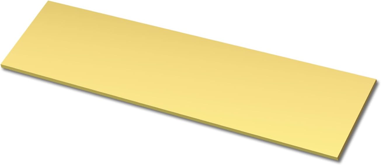5/32" x 3" x 12" Brass Bar Stock, 4x75x300mm Solid Brass Flat Bar for Knife Making, Scales, Spacers, DIY Crafts, Models and Repair