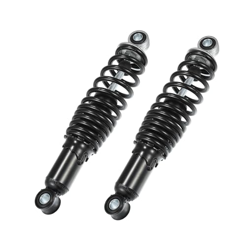 VekAuto 1 Paire Amortisseurs Arrière De Suspension pour Moto, 280 mm, Universels en Acier Durable Noir Gauche et Droit