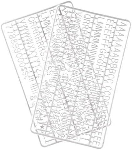 3/4 Inch Letters for Flet Letter Boards,300 Pieces Including Letters, Numbers & Symbols for Changeable Plastic Message Boards (White)