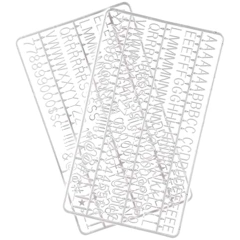 Veskaoty - Letras de 3/4 pulgadas para tableros de cartas de Flets Cover