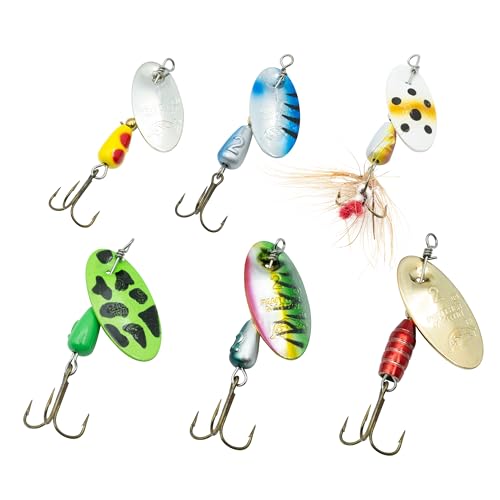 Panther Martin Fishing Lures 6-Pack All Time Greatest Fish Catcher World Famous Spinning Lures in Value Kit Spinners for Trout, Salmon, Panfish, Bass, Crappie & Perch