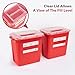 Alcedo Sharps Container for Home Use 2 Gallon (3-Pack), Biohazard Needle and Syringe Disposal, Professional Medical Grade