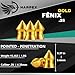 Harpex Fenix Gold .25 Cal Airgun Pellets – 15.4 Grain Pointed Head – Premium Coated Lead Pellets – High Accuracy for Target Shooting, Training & Consistent Performance (25Cal 180ct)