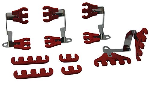 Image of Moroso 72172 Wire Loom Kit in Red, Fits Small Block Chevy Engine