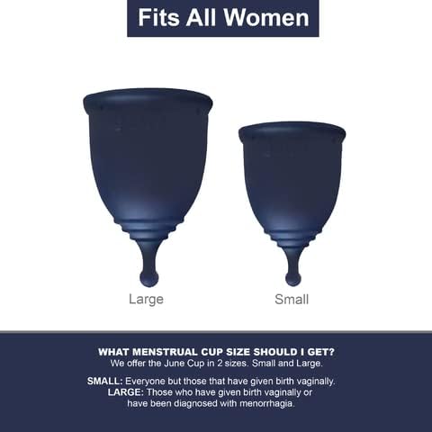 June Menstrual Cup – Reusable Firm Silicone Period Cup for Comfortable, Leak-Proof Protection – Eco-Friendly Alternative to Pads and Tampons - Image 6