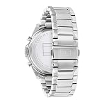 Tommy Hilfiger Multi Zifferblatt Quarz Uhr für Herren mit Silbernes Edelstahl-Mesh-Gliederarmband und Lederarmband – Bild 3