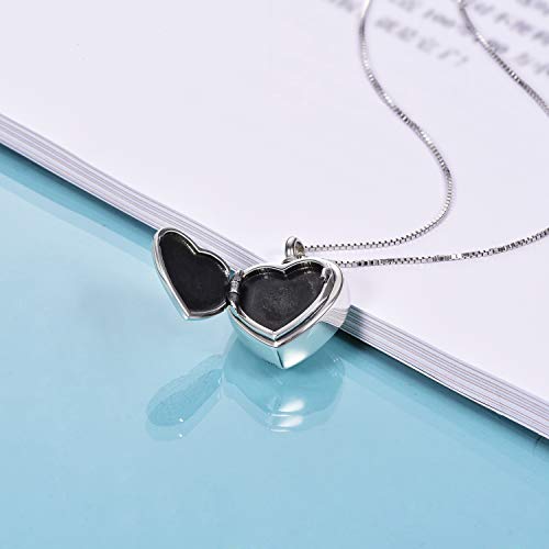 Onefinity Sterling Silver Locket For Ashes Always In My Heart Urn Necklace For Ashes Heart Locket That Holds Pictures For Women Ashes Necklace Keepsake Memorial Ash Jewelry #TOP1