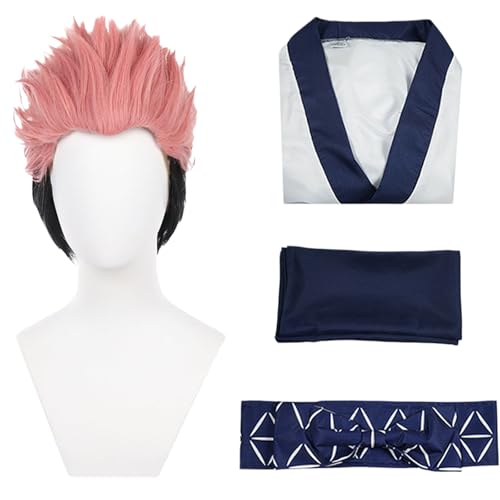 Enchakats Ryomen Sukuna Cosplay Costume Adult Anime Cosplay for Women Men Outfits (Ryomen Sukuna XL)