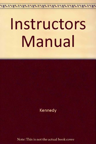 Instructor's Manual to accompany An Introductio... 0321021444 Book Cover