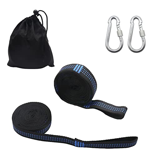 ValueHall Correas de Hamacas para Exteriores Kit de Correas para Colgar de Árbol Correas de Columpio Cuerdas con 2 Mosquetones para Hamacas de Patio de Camping V3C06