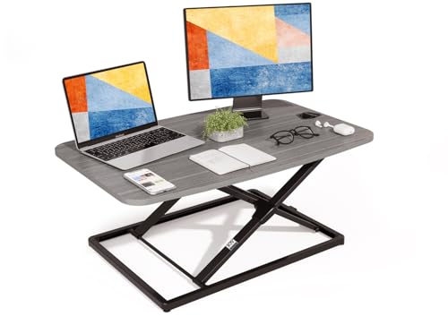 JOY worker Standing Desk Converter, 31 Inch Compact Height Adjustable