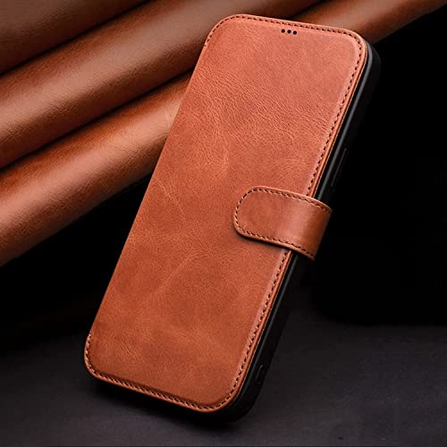 Étui en cuir de vache véritable fait main pour iPhone 13 GUMMMY marron - 2