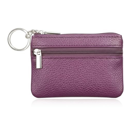 Hibate 1x Violet Mini Porte-Monnaie Cuir pour Femme Homme Enfant Fille Garcon Coin Purse Wallet – vue 3