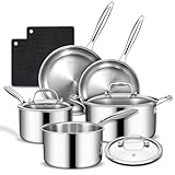 Multi-material Construction: Designed to optimize performance and safety. All food-contact surfaces—including the interior of the pot, the lid surface, and the edges of the lid—are crafted from 304 food-grade stainless steel. This grade is generally ...