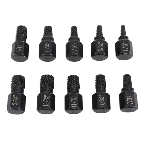 Xolsurg Damaged Screw Extractor Set Heavy Duty Hex Bolt Extractor for Automotive Telecommunications