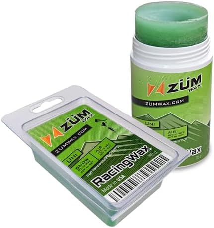 ZUMWax Universal Ski/Snowboard/Nordic Wax Set - Quick Rub-On & Long-Lasting Iron-On, PFAS-Free, Made in USA, Vanilla Scent image 2