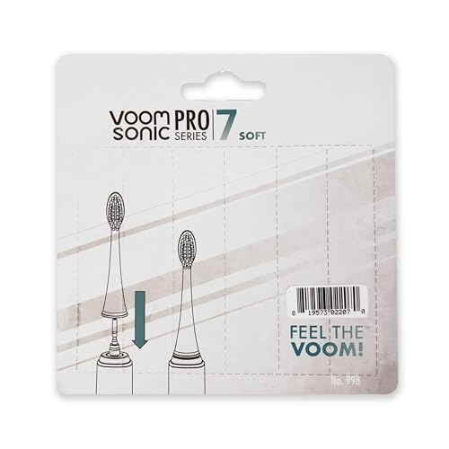 Têtes de rechange Pro 7 Voom Sonic | Lot de 4 brosses de rechange - 6