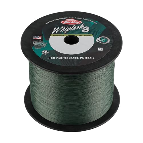Fil de pêche Berkley Whiplash8 tresse verte polyvalente de 150m pour carnassiers