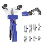 Gdfnmogo - Piegatubi a 90 gradi per tubi in rame e alluminio da 1/4' a 1/2', strumento manuale per piegatubi con taglierina, in acciaio inox per kit idraulico HVAC