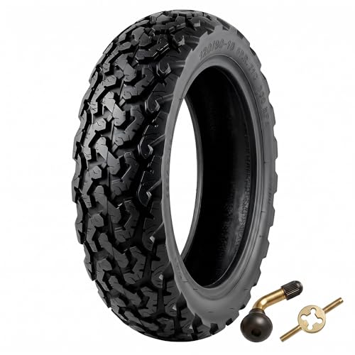Pneu tubeless 120/90-10 tout-terrain pour scooter et mini moto pneumatique robuste 6PR