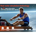 Foldable Rowing Machines for Home with Adjustable Large Water Tank & Comfortable Seat for Real Experience Immersive Water Rower, APP Link,Joint 0 Impact 330LBS Weight Capacity; - Image 3