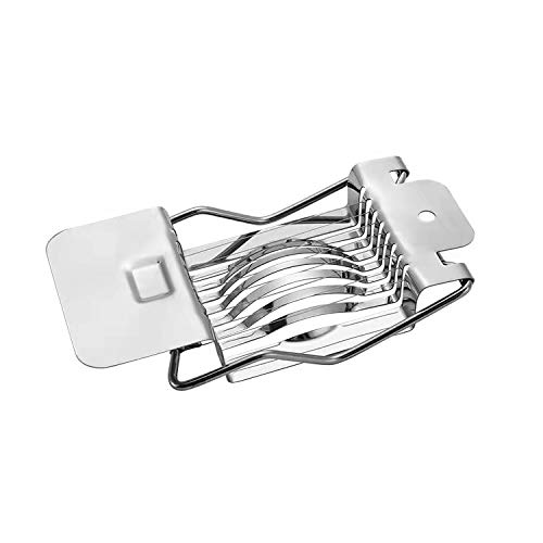 MAXBROTHERS cortador de ovos de aço inoxidável, cortador de ovos de metal, usado para cortar ovos, s