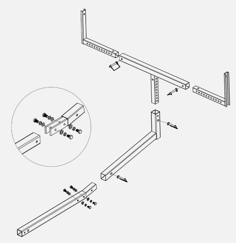 75" Truck Bed Hitch Extender Extension Rack Boat Kayak Canoe Lumber- 750LBS