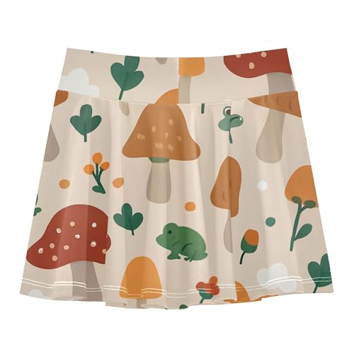 Girls Tennis Skirt with Shorts Flowy Little Girl Skorts Kids Pleated Skort with Pockets2