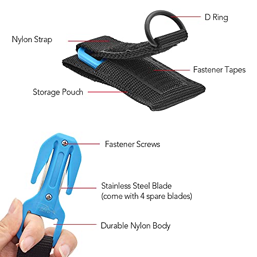 Lixada Duiksnijder met opbergzak, zeer veilige visnetsnijder voor het duiken - Image 4