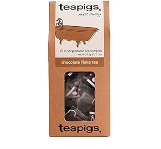 Teapigs Chocolate Flake Teabags Made With Whole Tea Leaves (1 Pack of 15 Tea Bags) Loose Leaf Quality Ceylon Black Tea with Cocoa| Chocolate Tea