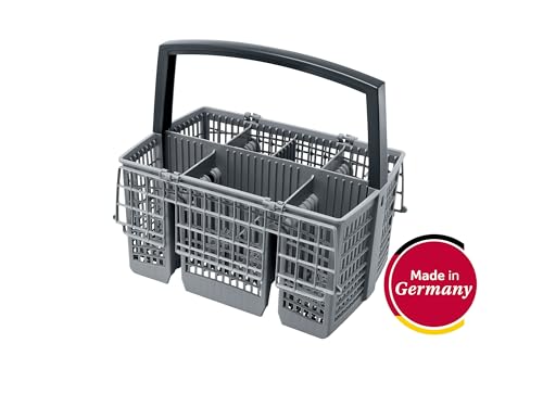 NEFF Z7863X0, Vario-Besteckkorb für flexible Platzierung im Unterkorb, klappbare Gitter für besseren Halt und Reinigung, passend für 60 cm Geschirrspüler, Made in Germany, mittelgrau