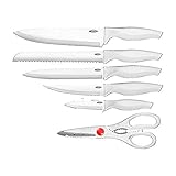 Conjunto de Facas 6 Peças Cross, Brinox, Branco
