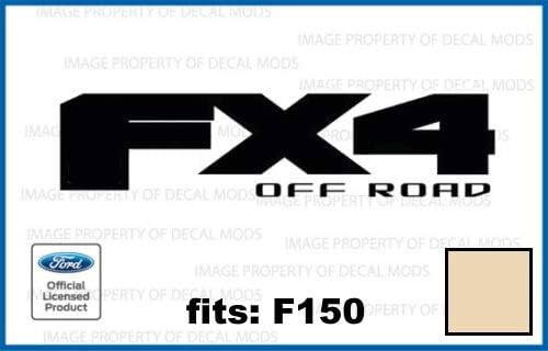 Decal Mods FX4 Offroad Black Matte/Flat Decals Stickers Compatible with Ford F150 die-Cut (2015-2020) - CBM_Solid (Set of 2) Officially Licensed